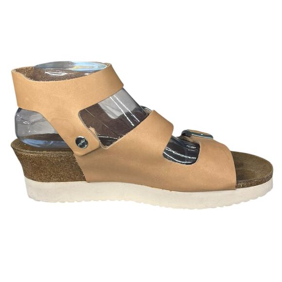 Papillio X Birkenstock Unisex Brown Wedge Sandal Size M 8 W 10 - Picture 4 of 12